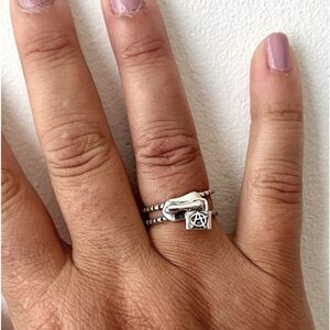 The zip it ring in 925 silver